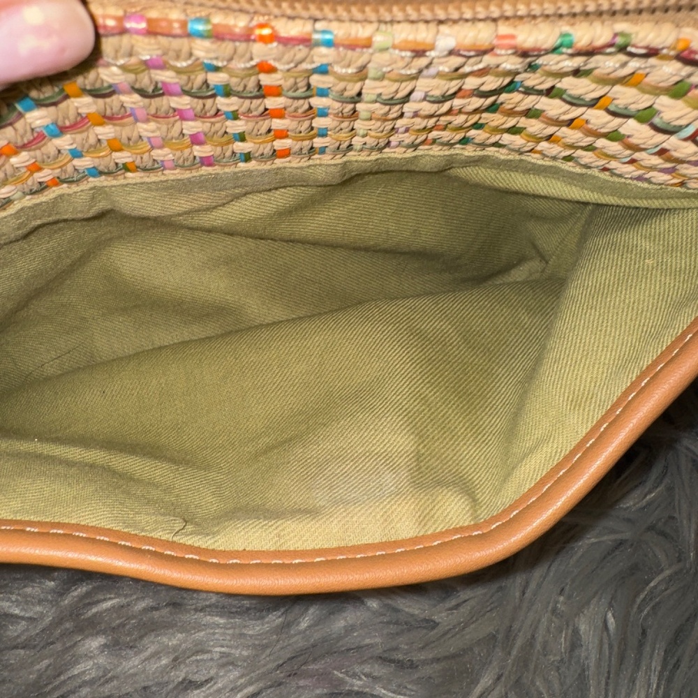 EUC Vintage Fossil Multicolor Woven Shoulder Bag Purse - Picture 10 of 15